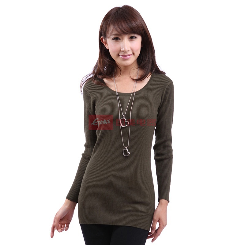 HZ花朝2013新款百搭修身<em>中长款打底衫女式毛</em>