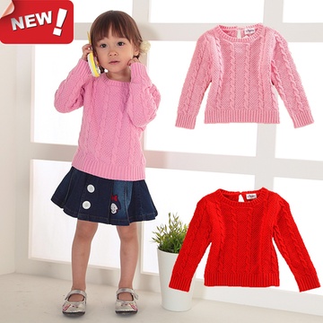 <em>女童毛衣2013新款</em>针织衫儿童毛线冬装女大童