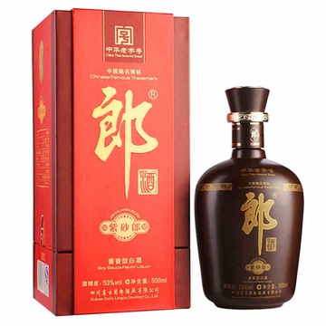 中國名酒 郎酒 紫砂郎 500ml 白酒 陳年老酒 53度 醬香型價格(怎麼樣)