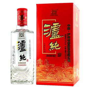 四川泸州老窖泸纯精制窖酒 52度500ml 浓香型高度白酒
