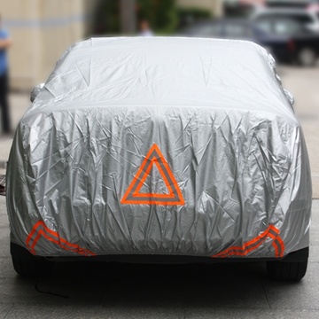 车德克dk-2300新款三厢个性反光设计安全防盗pvc车衣(银色)(3l)