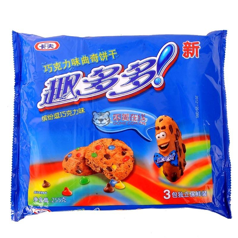 趣多多缤纷逗巧克力味曲奇饼干255g图片,外观图,细节图 -国美在线